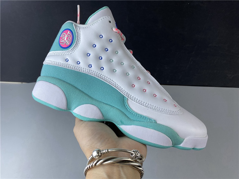 AIR JORDAN 13 Aurora Green GS(439358-100)